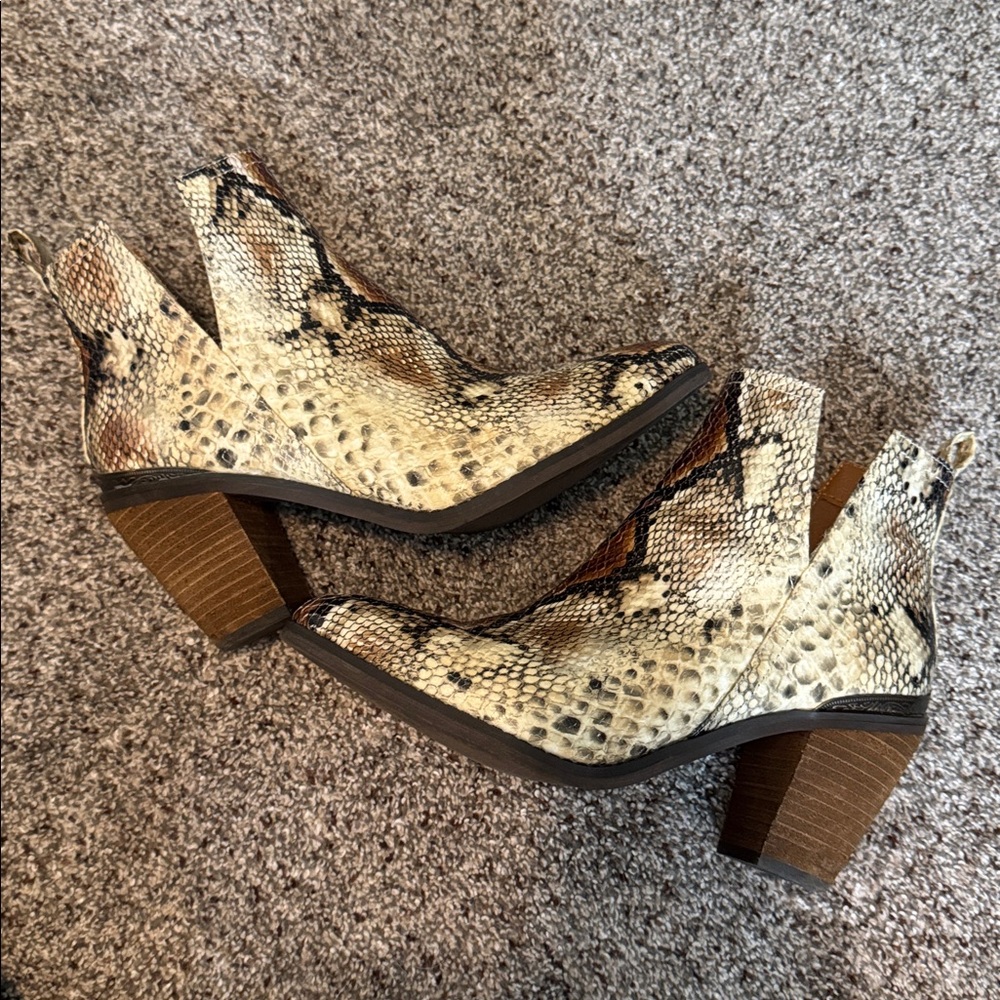 SOLD 
Snakeskin Ankle Boots - Picture 6 of 8